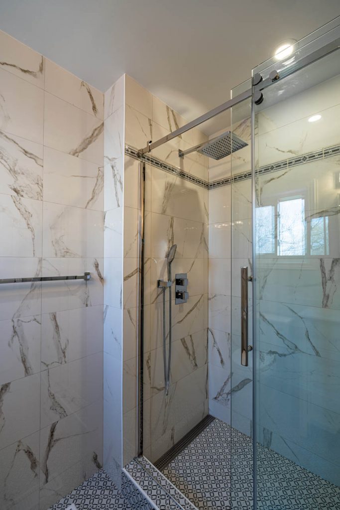 fully-renovated custom Schluter shower
