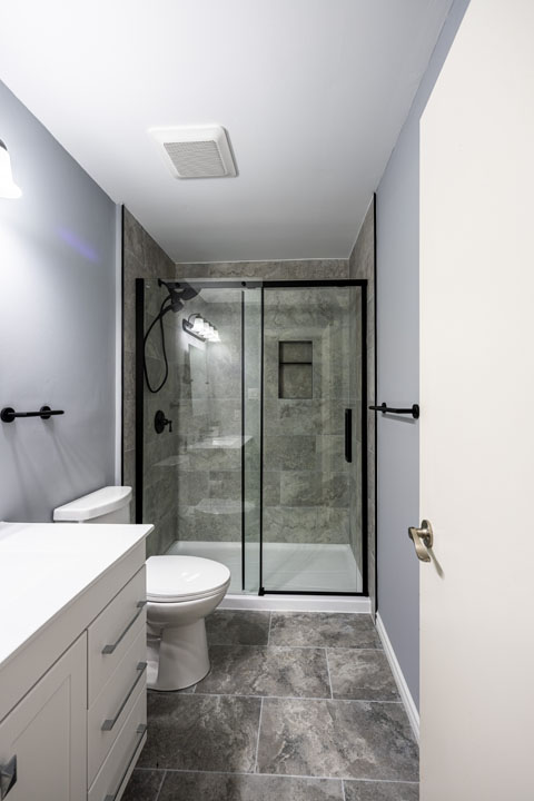 Ottawa After Bathroom renovation tub to shower