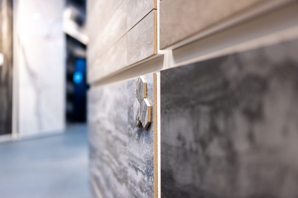 modern artistic design tiles for elegant bathroom look