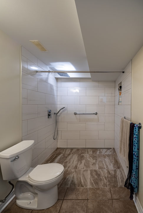 Kanata basement walk-in wheelchair-accessible shower