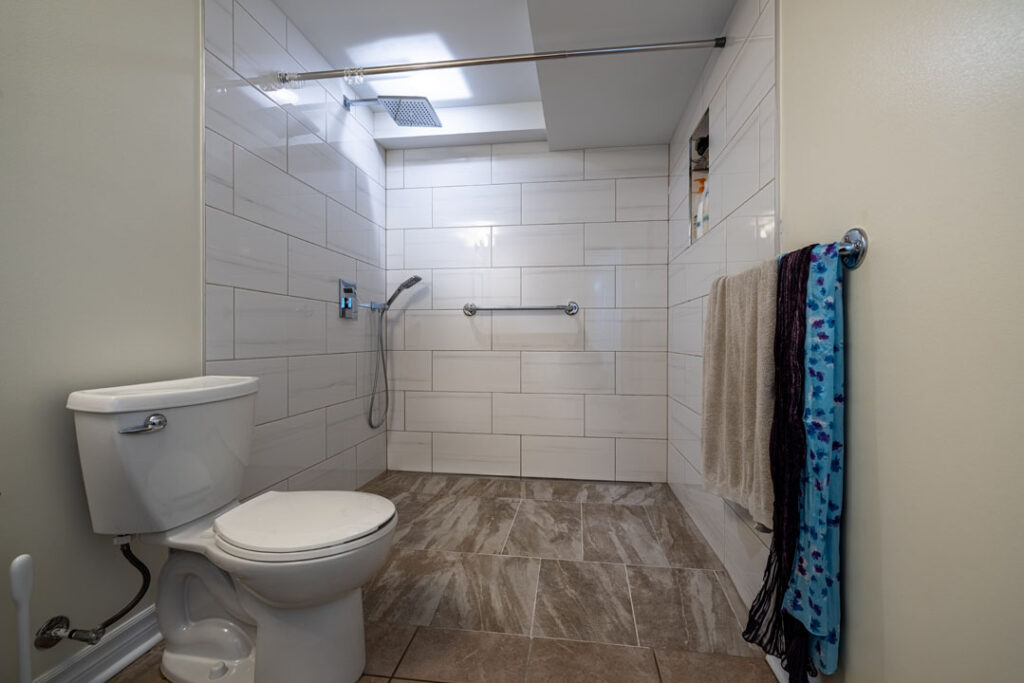 customized walk in shower for small space
