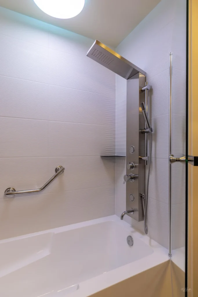 partial tub and shower renovation