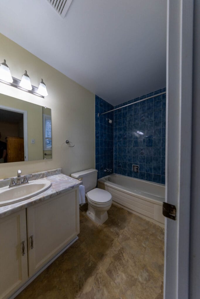 Original three-piece bathroom in Barrhaven before renovation
